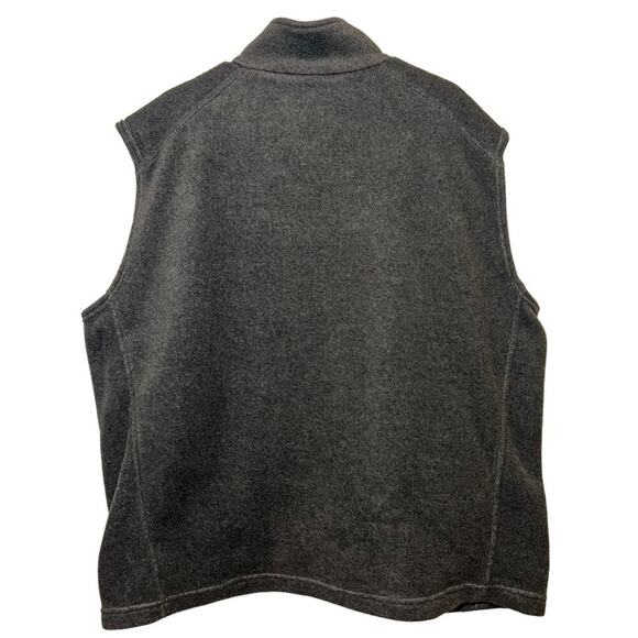 Columbia Full Zip Fleece Vest, Gray, Men's XXL - Picture 3 of 7